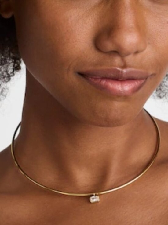 Madewell Jewelry - NWT Madewell Emerald-Cut Crystal Wire Choker Necklace